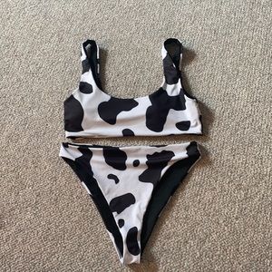 cow print bikini